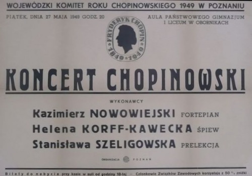 Koncert Chopinowski, Oborniki 1949